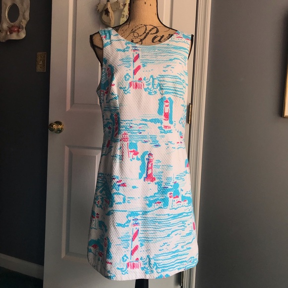 Lilly Pulitzer Dresses & Skirts - Lilly Pulitzer Delia Watch Out Lighthouse Dress